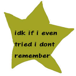 iillness:   i made a gold star for all of your dissociation needs  