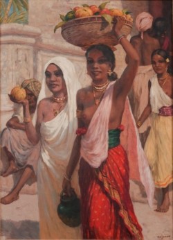 arjuna-vallabha:Three Women at the Temple of Kandy, Sri Lanka, by T. F. Simon