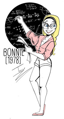 icecry:  Only zombies will do,cuz to get with her you gotta love a lot of brains.Some young Bonnie Boo for your Inktober dashes :) 2 years before Beth was born :) 