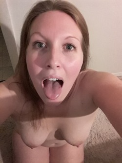 marriedcouple07:  My wife is hungry for cock and thirsty for cum!  Oh i would fill that mouth with cum