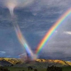 blue-author:  kat-rampant:  alligator-tears-run-over-you:  carlboygenius:  Rainbows: with Tornado &amp; Lightning  The gays are angry  P sure that’s second one is Thor coming to visit Midgard.  The first one is what it looks like when an item is checked