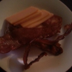 Bacon and cheddar. Things that happen while