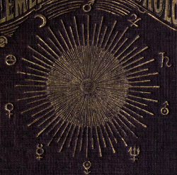 nemfrog: Radiating sun. Elements of meteorology. pt. II. 1875. Book cover, detail.
