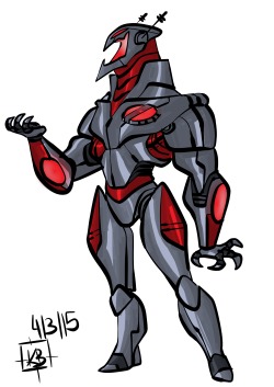 kamendude:  Ultron redesignWhile I think the new movie design is cool, Ill always prefer his creepy jack o lantern face from the comics. I also tired to incorporate a bit of ant mans helmet into his head just to make a bit more of a connection between