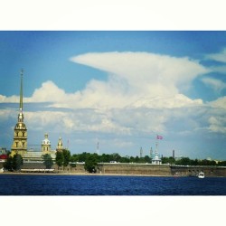 View On Peter And Paul #Cathedral &Amp;Amp; #Fortress, Neva #River, Zayachy #Island