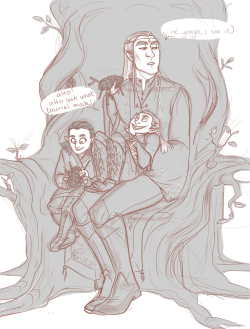 wimey:  tiny!legolas fav place to sit is totally in adas lap no one can convince me otherwise and tiny!tauriel totally had ears she had to grow in to        (x) 