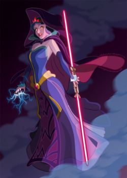 Albotas:  If Disney Princesses Were Jedi Knights Ariel Dual-Wields A Pair Of Blue