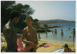 ayearofdeepcreek:  On the main nude beach on the Ile du Levant, France, onceuponatimeâ€¦  a French girl who know today how good are BBC xx sixte