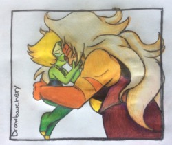 On the topic of sending you the occasional colored art, here you go. I just had to give some of your Jaspidot some love too. It was just too precious.(thelittleclodthatcould)I JUST GASPED