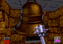 n64thstreet:  Tolling the bell in Hexen, by Raven/id Software. 