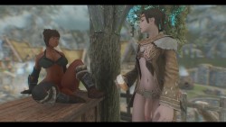skyrimfutas:  Cina sent a letter to Silence to meet her at her office. Cina found out there was another Futa in town who mentioned hearing of a dark skinned futa hanging around Imperial soldiers.Silence approached this futa. Her name was Ysolda. Silence