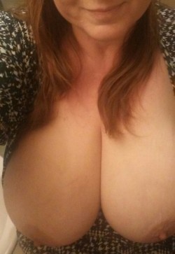 sadisticwhitedom: First Topless Tuesday of 2017. Had to submit even from Dr’s office.  Because tits out at home is too generic.