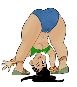 dacommissioner2k15:  DLC!! = DAT LAURA COMMISSION COMMISSIONED ARTWORK done by: Lookatthatbuttyo Concept and idea: me An incredible digital illustrated commissioned pinup of SFV newcomer, Laura Matsuda aka the superior Matsuda sibling!! ;)  Laura Matsuda