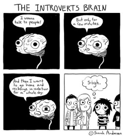 introvertunites:  By Sarah Andersen 
