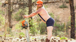 brutalbellsprout:  formerpunkqueen:  anti-feminism-pro-equality:  mymodernmet:  Bearded Man Playfully Poses for Pin-Up Calendar to Raise Money for Children’s Charity  this is the best thing because look at that body positivity  I love how not all these