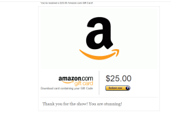 nickisunshine:  aminddarkly:  ivyaura:  this is funny for two reasons:you don’t download a gift card“the show” is something you pay for in advance  I got the same email! I didn’t recognize it right away as a scam because I was like YAY MONEY but