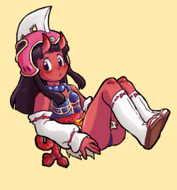 manialwaysfeelsoguilty:I’m sick as heck right now so I gave up on trying to figure out how to rig characters and drew Chichi as an Oni instead. more like it lol