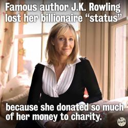 wajtargaryen:  peopledontalwayssuck:  sktagg23:  It’s the first time someone has ever fallen off the Forbes&rsquo;s billionaires list because of how much they donated to charity.    this woman has a cloud reserved in heaven 