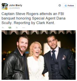amancanfly: Captain Steve Rogers attends an FBI banquet honoring
