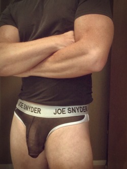 ickp:  belvnnythng:  Pic #101 Yes this is me @belvnnythng An amazing gift of Joe Snyder mesh underwear. Wow these feel amazing on. I love them. TY :) Doesn’t leave much left to imagine! Please follow me for more 😘  Favourite Bulge!!