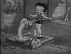 oldcartoonsgifs:  Betty boop and Little Jimmy - 1936 