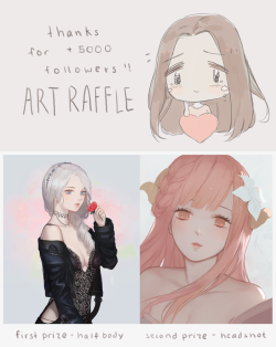eigaka:  yueko:  yueko:  I reached 5000 followers here! I didn’t even have 2000 at the beginning of this year aaa I thank all of you so much for supporting me! I appreciate it a lot, you guys keep me drawing…  To enter: - Must follow me- Reblog this
