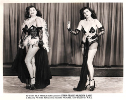 Naomi (aka. &ldquo;The Brunette With An Educated Body&rdquo; ) appears twice in this publicity still from the 1950 film: &ldquo;The STRIP-TEASE MURDER CASE&rdquo;; directed by Hugh Prince.. The film also featured strippers: Denise Darnell, Lynn Sherwood,