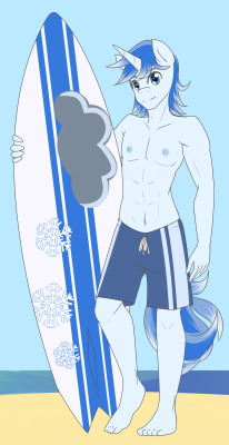 winter-solstice-aka-snowypone:  An awesome simple colour commish from Jon Fawkes of Winter enjoying a nice summer day in both a swimsuit and in da buff, enjoy!Winter is mine, art belongs to Jon Fawkes 