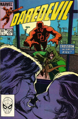 Daredevil No. 204 (Marvel Comics, 1984). Cover art by Bill Sienkiewicz.From a charity shop in Nottingham.