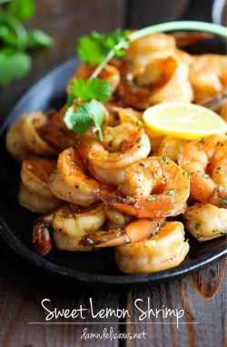 halfgirlhalfcake:  Sweet Lemon Shrimp - The easiest, most simple and flavorful shrimp marinated in a sweet and tangy lemon sauce that everyone will love!Click to check a cool blog!Source for the post: Click