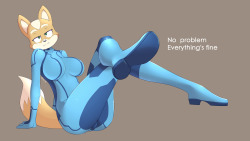 acstlu:  o-a-x:Hey I’m no furry but yeah, I’ll go ahead and inaugurate this Tumblr by drawing both versions of sexy Zero suit Fox by Acstlu in his own artstyle.I really prefer the first version [second image]. Even if the suit it’s not that accurate,
