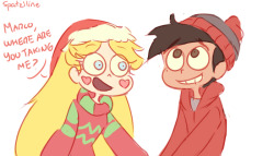 spatziline:  @moringmark HERE’S YOUR CHRISTMAS GIFT, TWIN! Hope you have a very merry starco Christmas!   THIS IS SO CUTE, IT GOT SEAL OF APPROVAL FROM THE BLOOD MOON.THX TWIN! AND MERRY STARCO CHRISTMAS.