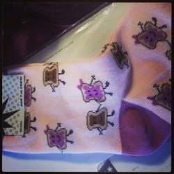 AJ&rsquo;s sock are so adorable!  @sockdreams love them. #pbjtime #socks #happiness