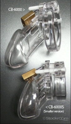 cuckoldtoys:  The CB-6000 series of mail chastity devices comes in 2 different sizes. The CB-6000S is the smaller version for men who prefer a tighter fit or men whose dick is pathetically small. 