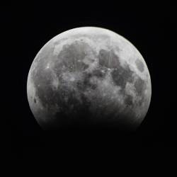 Partial lunar eclipse during full moon tonight. #lunar #lunareclipse #fullmoon #moon #solar #sun #eclipse  (at Bandung)