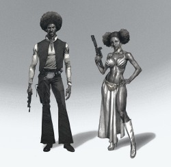 Son-Of-Dathomir:      Don’t Mess With Badass Afro Solo &Amp;Amp; Princess Jackie