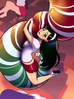 Deliciousorangeart: Candy-Cane Tentacles! This Was One Of The Potential Poses For