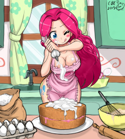 fandoms-females:  CM #5 - Baking a Lovely Sight  ( baking_pinkie_pie_by_crimsonbugeye )  &lt; |D’‘‘‘