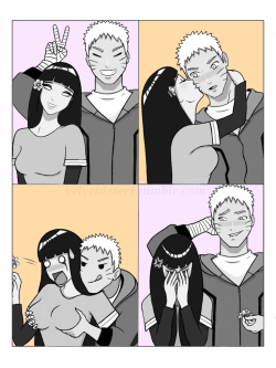 velvetdesert:  NaruHina’s Photo Booth Fail   Leave it up to Naruto to ruin what started out as a lovely set of photo booth pictures.   His excuse: “You like it when I do that at home.” (￢_￢)  I’m sure pervy sage would have been proud though