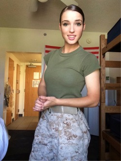 thewebslutmaker: americanteensluts: We have the best soldiers - who love to serve! Click here or here to view her both videos!! 