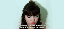 supermodelgif:  Une femme est une femme (1961) - Jean-Luc Godard  Then I am often beautiful. After Ricky Steece&rsquo;s set last night I was telling a guy that Ricky always makes me cry when he plays and the guy told me that he cried when I played.