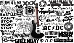 popxxxpunk:  I made this a while ago, these are some of my fav bands. Like and reblog if you see your fav band 
