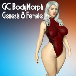 We have another fantastic new body morph set for your Genesis 8 Females created by guhzcoituz!  GC Body Morph is a slider morph and shape preset for Genesis 8 Female.  This product was create and sculpted in zbrush to make a Perfect Curve  Body.   Ready