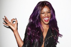 imninm:Black girls with purple/lavender hair