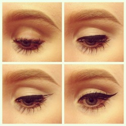 phoebealanabrown:  Eye liner tutorial done