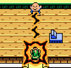 jonnycocksville:  retrogamingblog:     “I wasn’t kidding when I said pay! Now, you’ll pay the ultimate price!!”  -Shopkeeper from Link’s Awakening after you steal from him  this fuckin guy
