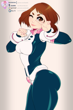   Finished patreon reward for Sap of Ochako from My Hero Academia.Hi-Res   Nude version up on my Patreon!  ❤  Support me on Patreon if you like my work ! ❤❤ Also you can donate me some coffees through Ko-Fi❤   