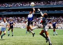 Mexico City. Estadio Azteca. 1986 World Cup Semi-Finals. Maradona&rsquo;s &ldquo;Hand of God&rdquo; goal. Twenty-eight years ago today. 