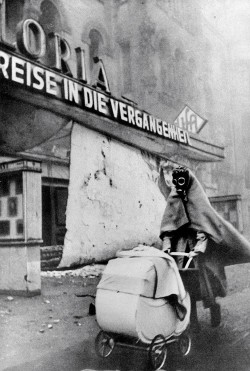 burnedshoes:  © Wolf Strache, Nov. 23, 1943, Berlin Kurfürstendamm Wolf Strache considered this iconic image taken during WWII one of his best photographs and it has become a symbol of that time. The original negative was confiscated shortly after its