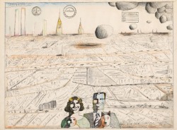 jareckiworld:Saul Steinberg -  Utopia   (1974)